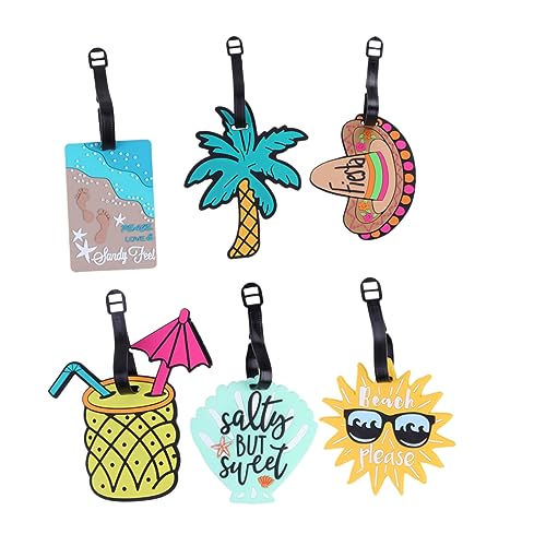 CALLARON 6 Stück Gepäckanhänger Mit Strandmotiv Strandtasche Netzstoff Strandtasche Reiseanhänger Kofferanhänger Für Gepäck Reisetasche Strandtaschen Reisehandtasche Durchsichtige CALLARON 6 Stück Gepäckanhänger Mit Strandmotiv Strandtasche Netzstoff Strandtasche Reiseanhänger Kofferanhänger Für Gepäck Reisetasche Strandtaschen Reisehandtasche Durchsichtige von CALLARON