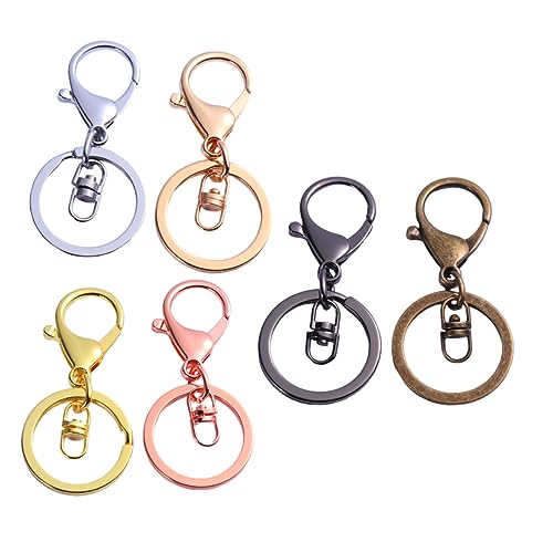 CALLARON 6 Stück Teiliges Metall Lobster Verschlüsse Schlüsselanhänger Karabiner Gold und Gunmetal Langlebige DIY Zubehör für Schmuckherstellung und Bastelarbeiten CALLARON 6 Stück Teiliges Metall Lobster Verschlüsse Schlüsselanhänger Karabiner Gold und Gunmetal Langlebige DIY Zubehör für Schmuckherstellung und Bastelarbeiten von CALLARON