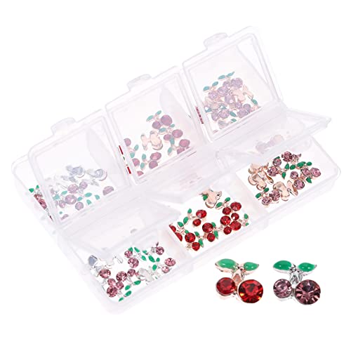 CALLARON 60 Stück Nailart-accessoires Mit Strasssteinen 3d-nagel Strasssteine Nagel Edelsteine bolzen Obst Nagelanhänger Für Rosa Uv Nagel Charms Reiz Für Nägel Legierung CALLARON 60 Stück Nailart-accessoires Mit Strasssteinen 3d-nagel Strasssteine Nagel Edelsteine bolzen Obst Nagelanhänger Für Rosa Uv Nagel Charms Reiz Für Nägel Legierung von CALLARON