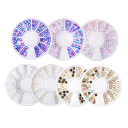 CALLARON 7 Satz Teiliges Nagelkunst Dekoration mit Einzigartigem Perlendesign Stilvolle Maniküre Ornamente für Diy Nagelkunst für Verwendung bei Professionellen oder Privaten Maniküren CALLARON 7 Satz Teiliges Nagelkunst Dekoration mit Einzigartigem Perlendesign Stilvolle Maniküre Ornamente für Diy Nagelkunst für Verwendung bei Professionellen oder Privaten Maniküren von CALLARON