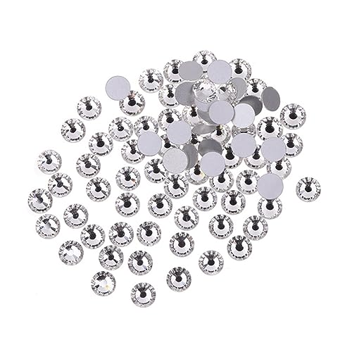 CALLARON 72 Stück Glasdiamantkristalldiamant Nail Strass-kit Edelsteinkunst Verzierungen Für Das Handwerk Nagelkunst Edelsteine ​​für Nägel Strasssteine ​​für Nägel Klarer Strass von CALLARON