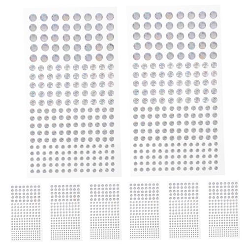 CALLARON 8 Blatt Teiliges Selbstklebende Strasssteine Glänzende Face Jewels Aufkleber Festival Körper Schmuck DIY Funkelnde Rhinestones für Make up Kleidung Schuhe und Accessoires CALLARON 8 Blatt Teiliges Selbstklebende Strasssteine Glänzende Face Jewels Aufkleber Festival Körper Schmuck DIY Funkelnde Rhinestones für Make up Kleidung Schuhe und Accessoires von CALLARON