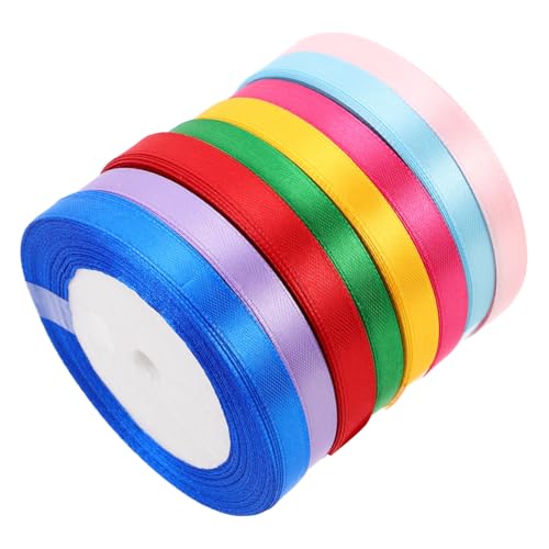 CALLARON 8 Rollen Satin Geschenkband Mehrfarbig Polyester Stoffband für DIY Haarschleifen Blumensträuße Geschenkanhänger Party und Hochzeitsdekoration Langlebig Edle Geschenkverpackung CALLARON 8 Rollen Satin Geschenkband Mehrfarbig Polyester Stoffband für DIY Haarschleifen Blumensträuße Geschenkanhänger Party und Hochzeitsdekoration Langlebig Edle Geschenkverpackung von CALLARON