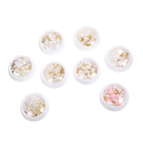 CALLARON 8 Stück Teiliges Nageldesign Dekorationsset mit Bunten Harzblumen für Diy Maniküre Nagelkunst und Gestaltung Nail Art Enthusiasten CALLARON 8 Stück Teiliges Nageldesign Dekorationsset mit Bunten Harzblumen für Diy Maniküre Nagelkunst und Gestaltung Nail Art Enthusiasten von CALLARON