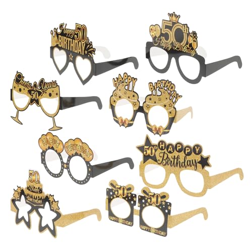 CALLARON 8 Stück Teiliges Witziger Geburtstagsbrillen für Dekoration Papier Eyewear für Lustige Partys Einzigartige Partybrillen für Erwachsene Geburtstagsaccessoires CALLARON 8 Stück Teiliges Witziger Geburtstagsbrillen für Dekoration Papier Eyewear für Lustige Partys Einzigartige Partybrillen für Erwachsene Geburtstagsaccessoires von CALLARON