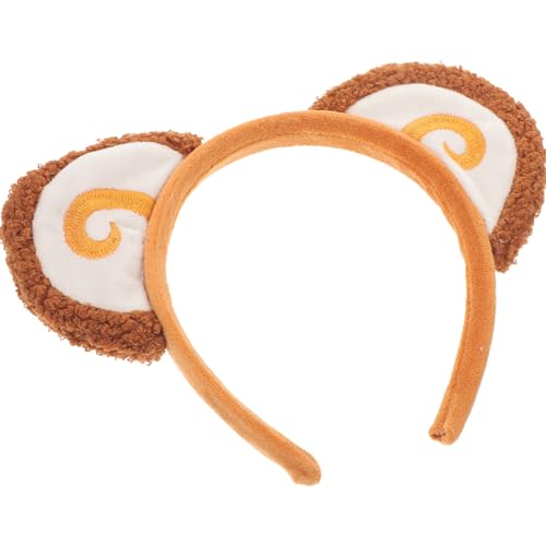CALLARON Affenohren-Stirnband Plüsch-Affen-Haarband Kopfbedeckung Party-Kopfschmuck Tiere Affen-Kostümzubehör Für Kinder Und Erwachsene Halloween-Anziehparty von CALLARON