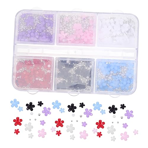 CALLARON Charms Fächer Box Mit Blumennagelschmuck Für Nageldesigns Für Maniküre DIY Und Besondere Anlässe von CALLARON