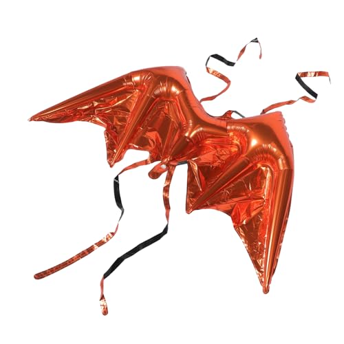 CALLARON Dekorativer Fledermaus Flügelballon Aluminiumfolie Seitige Halloween Deko Für Kindergeburtstage Cosplay Events Partys Leicht Für Eindrucksvolle Feiern von CALLARON