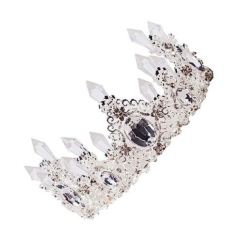 CALLARON Eisige Krone Tortenaufsatz für Hochzeiten und Partys Kristallkrone Cake Decoration für Geburtstage Jubiläen und Besondere Anlässe Dekorativer Kuchenschmuck für Erwachsene von CALLARON