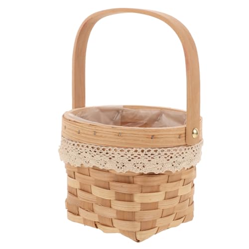 CALLARON Geflochtener Blumenkorb mit Henkel Dekorativer Wicker Flower Basket für Hochzeiten Zuhause und Garten Vielseitig Einsetzbar für Frische und Künstliche Blumenarrangements CALLARON Geflochtener Blumenkorb mit Henkel Dekorativer Wicker Flower Basket für Hochzeiten Zuhause und Garten Vielseitig Einsetzbar für Frische und Künstliche Blumenarrangements von CALLARON