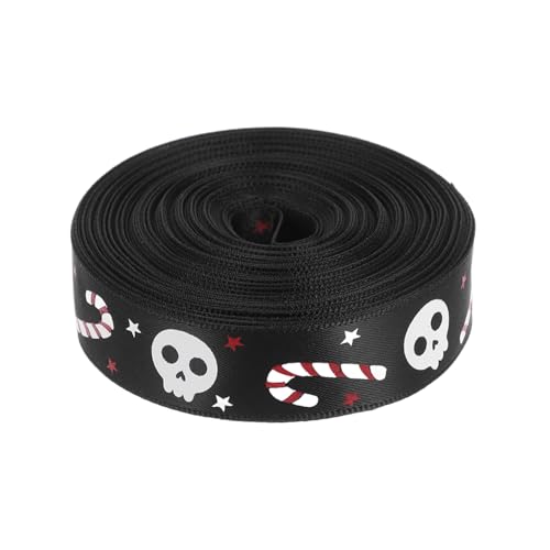 CALLARON Halloween Geschenkband Breit Yards DIY Schleifenband für Geschenkverpackung und Blumenarrangements Dekoratives Ripsband für Kreative Halloween Bastelideen CALLARON Halloween Geschenkband Breit Yards DIY Schleifenband für Geschenkverpackung und Blumenarrangements Dekoratives Ripsband für Kreative Halloween Bastelideen von CALLARON