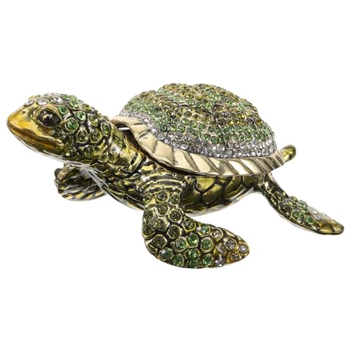 CALLARON Schmuckschatulle mit Schildkröten- Metall Aufbewahrungskoffer Kleiner Schmuck-organizer für Die Inneneinrichtung CALLARON Schmuckschatulle mit Schildkröten- Metall Aufbewahrungskoffer Kleiner Schmuck-organizer für Die Inneneinrichtung von CALLARON