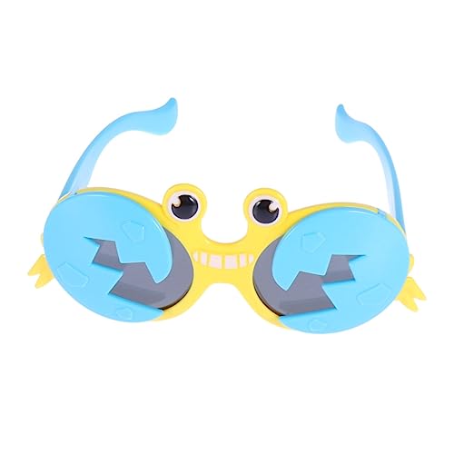 CALLARON Krabbensonnenbrille Für Lustige Partybrille Mit Einzigartigem Krabbendesign Gelber Rahmen Seenblaues Accessoires Für Sommerfeste Themenpartys von CALLARON