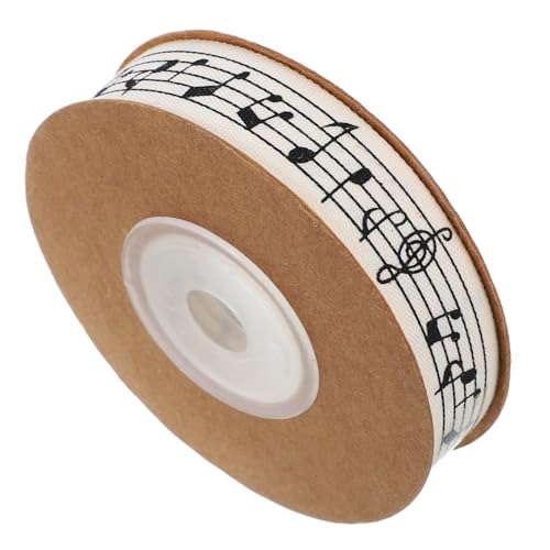 CALLARON Musiknotenband Bedrucktes Baumwollband für DIY Bastelprojekte Dekoratives Geschenkband für Geburtstage Hochzeiten und Feiertage von CALLARON