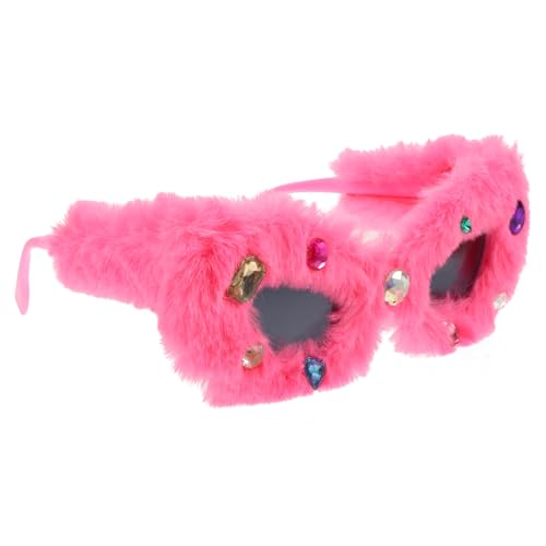 CALLARON Plüsch Sonnenbrille mit Glitzersteinen Lustige Dekorationsbrille für Partys Geburtstagsfeiern Hochzeiten und Abschlussfeiern Stilvolle Damen und Herrenbrille CALLARON Plüsch Sonnenbrille mit Glitzersteinen Lustige Dekorationsbrille für Partys Geburtstagsfeiern Hochzeiten und Abschlussfeiern Stilvolle Damen und Herrenbrille von CALLARON
