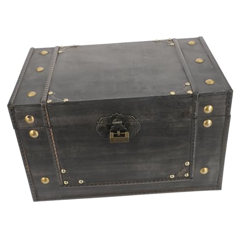 CALLARON Retro Holz Aufbewahrungsbox Schmuck Organizer Schatztruhe Vintage Stil Multifunktionale Schmuckschatulle für Damen Schmuck und Alltagsgegenstände von CALLARON