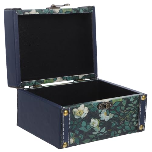 CALLARON Retro Holz Schmuck Aufbewahrungsbox mit Ölmalerei Muster Dekorative Schatztruhe Tragbare Schmuckschatulle zur Sicheren Aufbewahrung von Schmuck Schlüssel und Accessoires für CALLARON Retro Holz Schmuck Aufbewahrungsbox mit Ölmalerei Muster Dekorative Schatztruhe Tragbare Schmuckschatulle zur Sicheren Aufbewahrung von Schmuck Schlüssel und Accessoires für von CALLARON