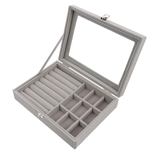 CALLARON Schmuckaufbewahrungsbox für Ringe und Ohrringe Kompakte Tragbare Schmuckschatulle Robustem Material für Zuhause Reisen und CALLARON Schmuckaufbewahrungsbox für Ringe und Ohrringe Kompakte Tragbare Schmuckschatulle Robustem Material für Zuhause Reisen und von CALLARON