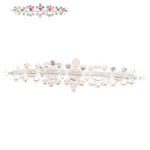 CALLARON Strass Applikation Hochzeit Gürtel DIY Glitzernde Patches für Brautkleider Taschen Jacken Glassteine Wassertröpfchen Kreative Dekoration für Handarbeit Mode von CALLARON