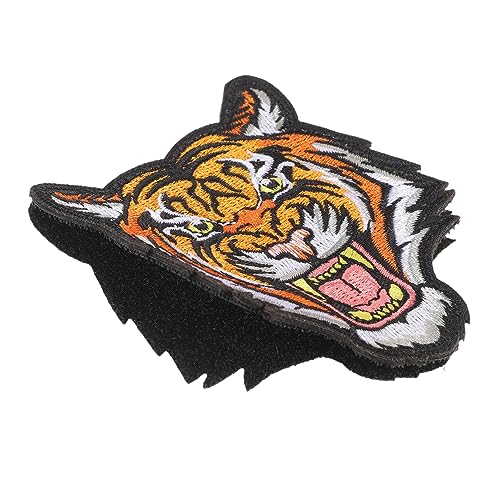 CALLARON Tigerkopf-Applikationsflicken Tier-Aufnäher Zum Aufbügeln Wildtiere Aufnäher Stickerei Nähflicken Für Diy-Kleidung Jeans Tasche Hut Kleid von CALLARON