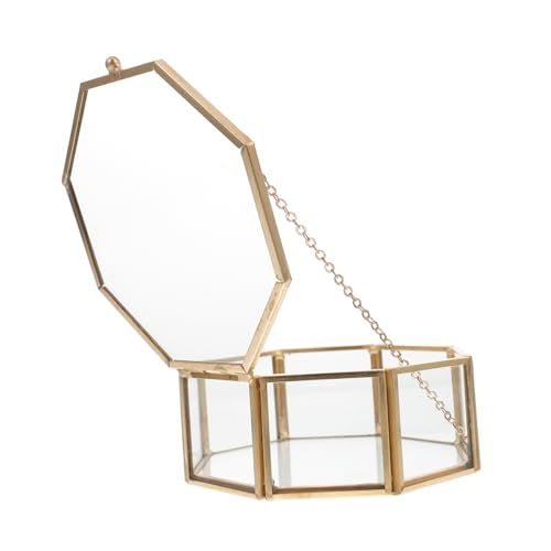 CALLARON Transparente Schmuckschatulle Vintage Schmuckbox im Achteckigen Design zur Aufbewahrung von und Ohrringen Hochwertigem Langlebigem Material Perfektes Accessoire für Schminktisch CALLARON Transparente Schmuckschatulle Vintage Schmuckbox im Achteckigen Design zur Aufbewahrung von und Ohrringen Hochwertigem Langlebigem Material Perfektes Accessoire für Schminktisch von CALLARON