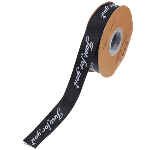 CALLARON Valentinstag Geschenkband Schwarz mit Liebesherz Festliches Dekoband für Geschenkverpackung Bastelarbeiten Blumenarrangements und Partydekoration CALLARON Valentinstag Geschenkband Schwarz mit Liebesherz Festliches Dekoband für Geschenkverpackung Bastelarbeiten Blumenarrangements und Partydekoration von CALLARON