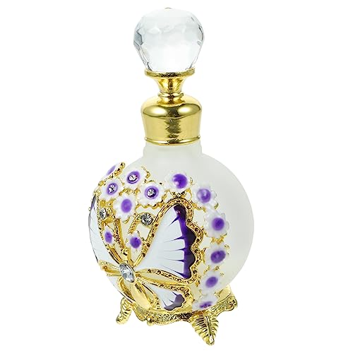 CALLARON Vintage Parfümflasche Dekorative Glasflasche Mit Zerstäuber Nachfüllbar Für Parfüm Ätherische Öle Und Duftöle Reisegröße Für Stilvolle Aufbewahrung CALLARON Vintage Parfümflasche Dekorative Glasflasche Mit Zerstäuber Nachfüllbar Für Parfüm Ätherische Öle Und Duftöle Reisegröße Für Stilvolle Aufbewahrung von CALLARON