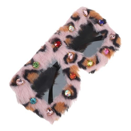 CALLARON Weiche Plüsch sonnenbrille mit Quadratischem Rahmen und Funkelnden Strasssteinen Leichte und Bequeme Partybrille für Maskerade Cosplay und Fotografie für Halloween accessoires CALLARON Weiche Plüsch sonnenbrille mit Quadratischem Rahmen und Funkelnden Strasssteinen Leichte und Bequeme Partybrille für Maskerade Cosplay und Fotografie für Halloween accessoires von CALLARON