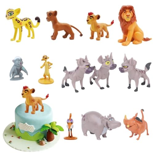 Tortendeko Kuchen Topper Kuchendeckel Tiere Figuren Set für Kinder Geburtstagstorte Geschenke Garten Dekoration Ornamente (12 Stück) von CALLOVE