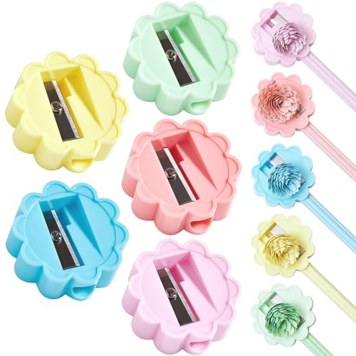 15 Stück Spitzer mit Dose, Niedlicher Bären Anspitzer mit Behälter, Anspitzer Dicke und Dünne Stifte mit Doppel Loch, Handheld Pencil Sharpener zum Verschiedene Arten von Bleistiften (16) von CALLYSONIC