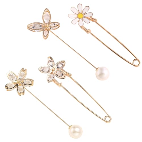 8 Stück Sicherheitsnadeln Damen, Pullover Schal Clips, Damen Anstecker, Pin Broschen, Sicherheitsnadeln Groß, Strass Deko Brosche, Broschen für Kleidung, für Bluse, Kleid, Hosen 8 Stück Sicherheitsnadeln Damen, Pullover Schal Clips, Damen Anstecker, Pin Broschen, Sicherheitsnadeln Groß, Strass Deko Brosche, Broschen für Kleidung, für Bluse, Kleid, Hosen von CALLYSONIC