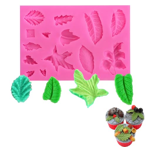 CALLYSONIC Blätter Silikonform, 3D Silikon Backform Schimmel, DIY Blätter Form Silikonformen, Ahornblätter Fondant Form für Machen Süßigkeiten Schokolade Tortedeko CALLYSONIC Blätter Silikonform, 3D Silikon Backform Schimmel, DIY Blätter Form Silikonformen, Ahornblätter Fondant Form für Machen Süßigkeiten Schokolade Tortedeko von CALLYSONIC