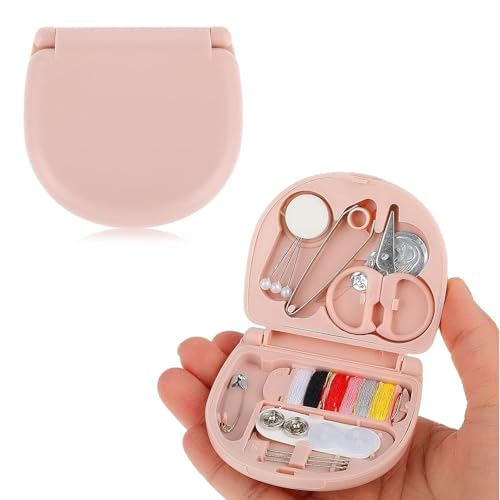 CALLYSONIC Nähset,Nähset Grundausstattung,Nähzubehör,reise essentials,mini gadgets,Komplettes Nähset für Anfänger, Reisende und Freunde und Verwandte, zum Nähen von Kleidung, nähen,mini koffer(Rosa) CALLYSONIC Nähset,Nähset Grundausstattung,Nähzubehör,reise essentials,mini gadgets,Komplettes Nähset für Anfänger, Reisende und Freunde und Verwandte, zum Nähen von Kleidung, nähen,mini koffer(Rosa) von CALLYSONIC
