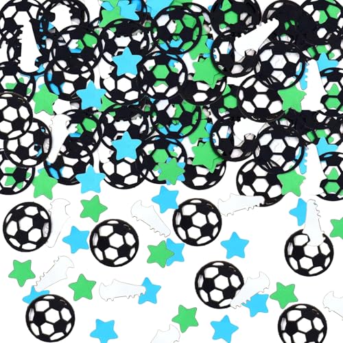 Fußball Deko Konfetti, Fußball Deko Tischdekoration, Fußballspiel Partydekoration, WM Sprühkonfetti, bunte Konfetti Tisch Wurfszene Dekorationsrequisiten Fußball Deko Konfetti, Fußball Deko Tischdekoration, Fußballspiel Partydekoration, WM Sprühkonfetti, bunte Konfetti Tisch Wurfszene Dekorationsrequisiten von CALLYSONIC