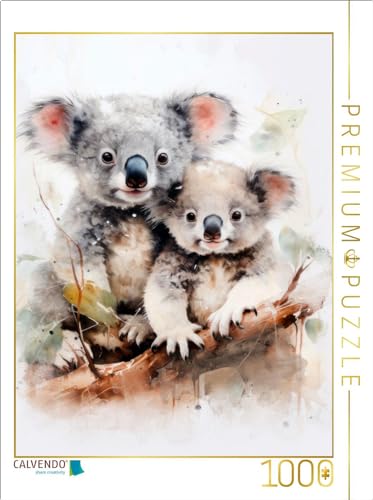 CALVENDO Puzzle Knuddelige Koalafamilie in Acrylfarbe | 1000 Teile Lege-Größe 64 x 48 cm Foto-Puzzle für glückliche Stunden CALVENDO Puzzle Knuddelige Koalafamilie in Acrylfarbe | 1000 Teile Lege-Größe 64 x 48 cm Foto-Puzzle für glückliche Stunden von CALVENDO
