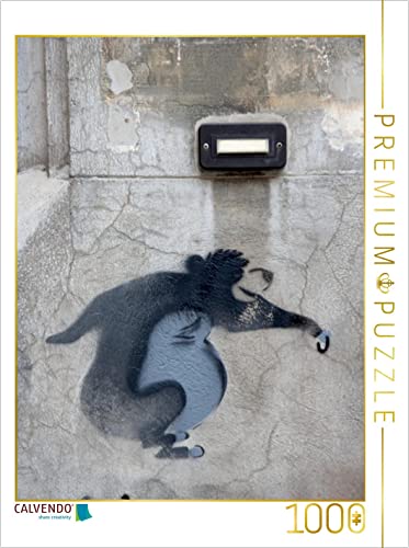 CALVENDO Puzzle Stencil Art 2017 - Schablonen Graffiti an Häuserfassaden / Planer 1000 Teile Lege-Größe 48 x 64 cm Foto-Puzzle Bild von Ruffiamonte von CALVENDO