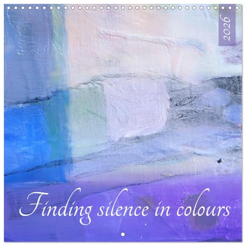 Finding silence in colours (Wall Calendar 2026 12" x 24" / 30 x 60 cm (open)) CALVENDO 12 Month Wall Calendar: Calm abstract compositions with gouache (CALVENDO Art) von CALVENDO