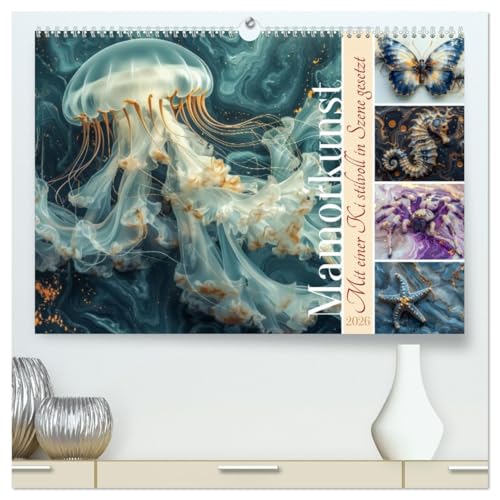 Mamorkunst (hochwertiger Premium Wandkalender 2026 DIN A2 quer), Kunstdruck in Hochglanz: Skulpturen aus Marmor zeichnen sich durch ihre ... Tiere einzufangen. (CALVENDO Tiere) von CALVENDO