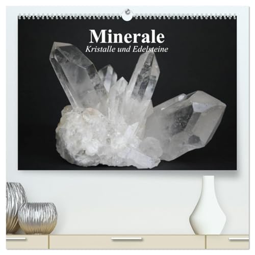 Minerale. Kristalle und Edelsteine (hochwertiger Premium Wandkalender 2026 DIN A2 quer), Kunstdruck in Hochglanz: Die beeindruckende Schönheit der Schmucksteine (CALVENDO Orte) von CALVENDO