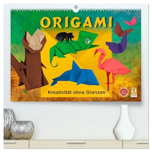ORIGAMI - Kreativität ohne Grenzen (hochwertiger Premium Wandkalender 2026 DIN A2 quer), Kunstdruck in Hochglanz von CALVENDO