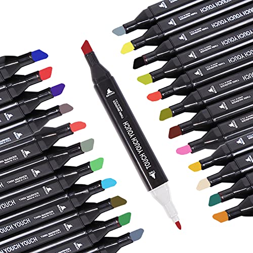 CAM2 Textilmarker, maschinenwaschbar, Textilmarker, 24 Farben Stoffmarker auf Bildern, wasserfest, für T-Shirts, Jutesäcke, Stofftaschen, Schuhe, Babypartys CAM2 Textilmarker, maschinenwaschbar, Textilmarker, 24 Farben Stoffmarker auf Bildern, wasserfest, für T-Shirts, Jutesäcke, Stofftaschen, Schuhe, Babypartys von CAM2