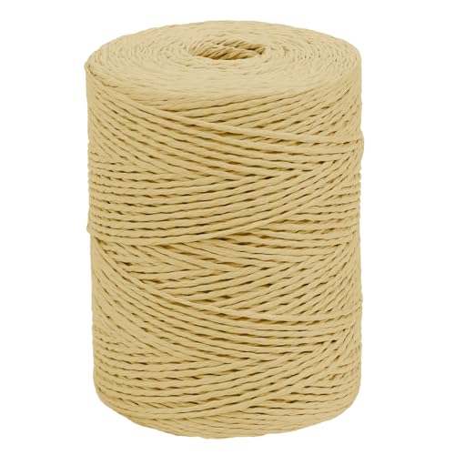 CAMAL Raffia Garn zum Häkeln Von Taschen, 300m Raffia Papierdraht Weich Raffia Bast zum Stricken Tasche, DIY Handarbeiten CAMAL Raffia Garn zum Häkeln Von Taschen, 300m Raffia Papierdraht Weich Raffia Bast zum Stricken Tasche, DIY Handarbeiten von CAMAL