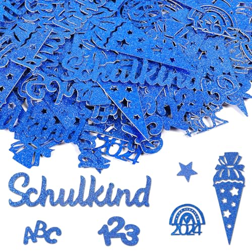 60 Stück Schulkind Konfetti,2024 Einschulung Schulanfang Konfetti Groß Streudeko Schultüte Tischdekoration für Tischdeko Schuleinführung, Schulanfang, Einschulung Mädchen und Jungen, Blau 60 Stück Schulkind Konfetti,2024 Einschulung Schulanfang Konfetti Groß Streudeko Schultüte Tischdekoration für Tischdeko Schuleinführung, Schulanfang, Einschulung Mädchen und Jungen, Blau von CANCJ