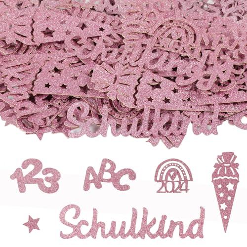60 Stück Schulkind Konfetti,2024 Einschulung Schulanfang Konfetti Groß Streudeko Schultüte Tischdekoration für Tischdeko Schuleinführung, Schulanfang, Einschulung Mädchen und Jungen, Rosegold 60 Stück Schulkind Konfetti,2024 Einschulung Schulanfang Konfetti Groß Streudeko Schultüte Tischdekoration für Tischdeko Schuleinführung, Schulanfang, Einschulung Mädchen und Jungen, Rosegold von CANCJ
