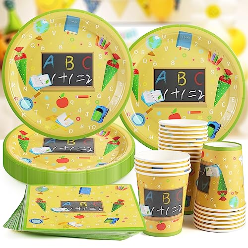 60 Teile Schulanfang Servietten Set,20 Personen Einschulung Deko Zubehör mit bunten ABC Zuckertüte 1 + 2 = 3 Tafel Rucksack Motiv Schule Dekoration für 20 Gäste Einschulung Schuleinführung Party Deko 60 Teile Schulanfang Servietten Set,20 Personen Einschulung Deko Zubehör mit bunten ABC Zuckertüte 1 + 2 = 3 Tafel Rucksack Motiv Schule Dekoration für 20 Gäste Einschulung Schuleinführung Party Deko von CANCJ