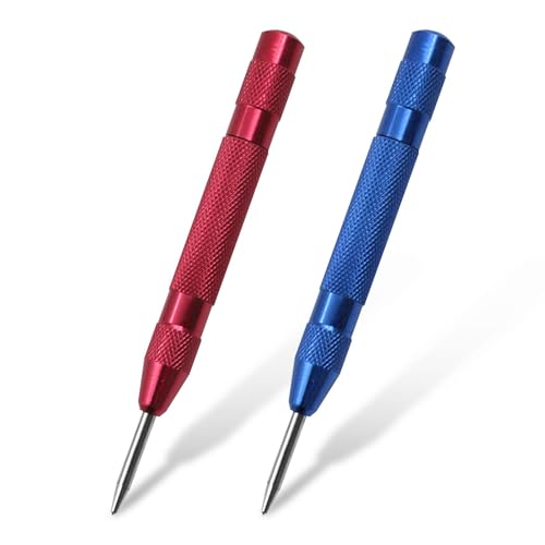 2 Stücke Automatik Körner, Federkörner Automatischer Körner mit Einstellbarer Einhand Federwirkung, Center Punch, Verstellbare Spannung Federkörner für Metall Holz Glas Dünne Stahlbleche 2 Stücke Automatik Körner, Federkörner Automatischer Körner mit Einstellbarer Einhand Federwirkung, Center Punch, Verstellbare Spannung Federkörner für Metall Holz Glas Dünne Stahlbleche von CANCYCC