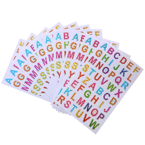 20 Blätter Buchstaben Aufkleber, Klebebuchstaben Glitzer, Buchstabenaufkleber Selbstklebende Letter Sticker für DIY Scrapbooking Dekorationskunst 20 Blätter Buchstaben Aufkleber, Klebebuchstaben Glitzer, Buchstabenaufkleber Selbstklebende Letter Sticker für DIY Scrapbooking Dekorationskunst von CANCYCC