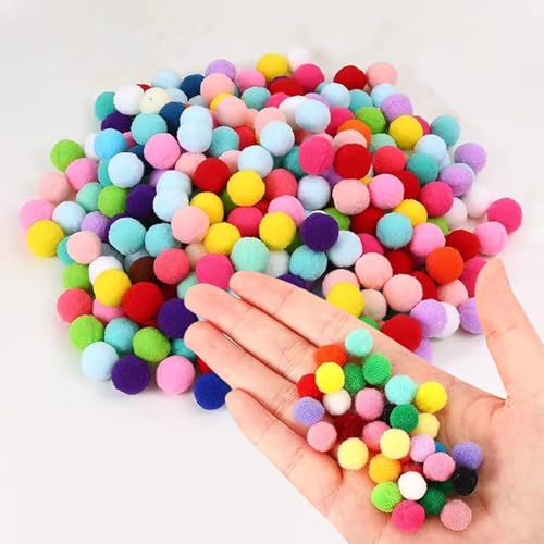 500 Stück Pompons 10 mm Pompons zum Basteln, Mini Filzkugeln Multicolored Flauschigen Bälle DIY Kreative Handwerk für Partydekoration, Girlanden, Quasten, Haarschmuck, Kleidung 500 Stück Pompons 10 mm Pompons zum Basteln, Mini Filzkugeln Multicolored Flauschigen Bälle DIY Kreative Handwerk für Partydekoration, Girlanden, Quasten, Haarschmuck, Kleidung von CANCYCC