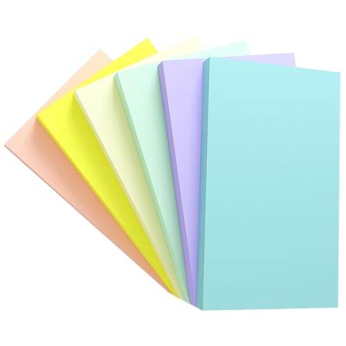 6 Blöcke 75 x 100 cm Große Haftnotizen, 600 Blatt Bunte Sticky Notes, Selbstklebende Blöcke, 100 Blatt pro Block für Erinnerung, Checkliste oder To-Do-Liste von CANCYCC