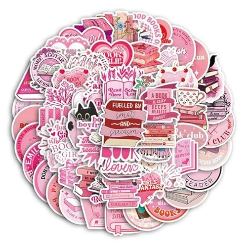 60 Stück Rosa Bookish Aufkleber, Rosa Bookish Stickers Set, aesthetic Kindle Aufkleber, Buchgeschenke für Frauen, Mädchen, für Scrapbooking, Tagebuch, Laptop, DIY Basteln Aesthetic Deko 60 Stück Rosa Bookish Aufkleber, Rosa Bookish Stickers Set, aesthetic Kindle Aufkleber, Buchgeschenke für Frauen, Mädchen, für Scrapbooking, Tagebuch, Laptop, DIY Basteln Aesthetic Deko von CANCYCC